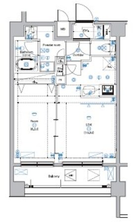 アンベリール亀戸パークの物件間取画像